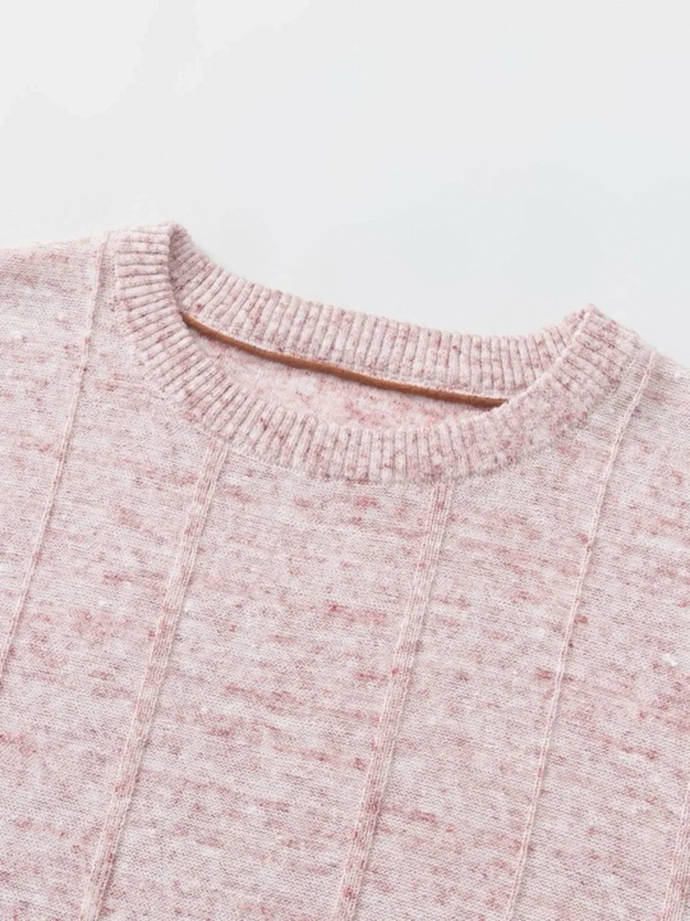 Loro Piana Blush Pink Short-Sleeve Crewneck Sweater